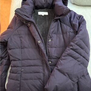 Calvin Klein Women's Small 60% duck down dark Purple heavyweight winter Jacket